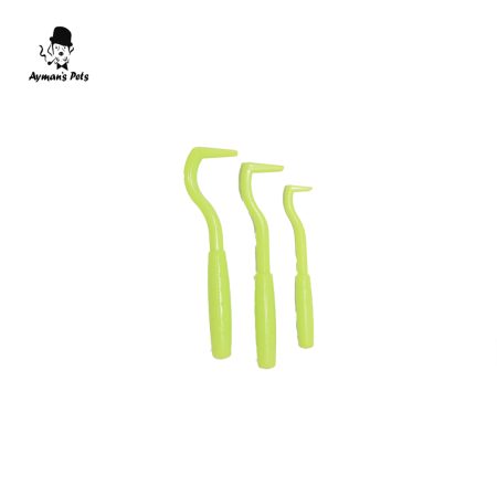 Three-piece tick removal tool set for pets, including different sized tick twisters for safe and effective tick removal from dogs and cats.