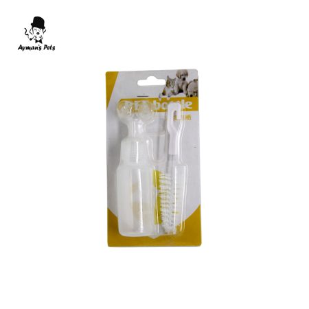 Small Animal Milk Feeding Bottle Kit with Brush - Safe & Easy to Clean