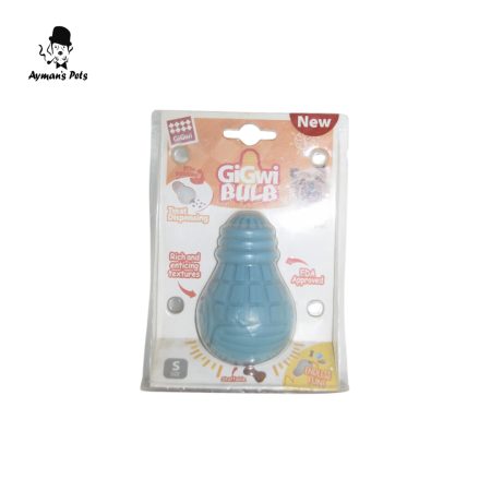 Gigwi Bulb Small Dog Toy - Treat Dispensing & Durable with Gripping Textures