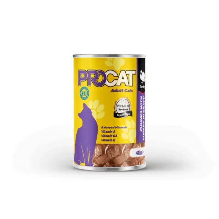 Pro Cat Adult Wet Cat Food Can - Turkey Chunks in Gravy 415g