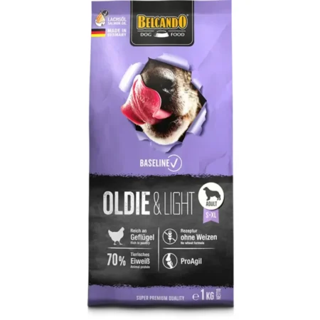 Belcando-Baseline-Oldie-Light-senior-weight-control-dog-food-feeding-chart