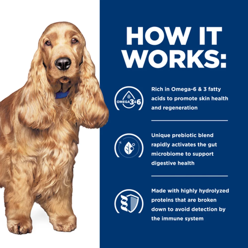 Hill's Prescription Diet z/d Hydrolyzed Chicken Flavor Dry Dog Food Bag - Skin and Food Sensitivities Hill's Prescription Diet z/d Hydrolyzed Chicken Flavor Dry Dog Food Bag - Skin and Food Sensitivities