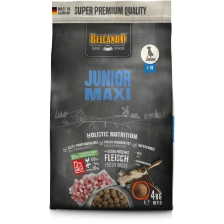 Belcando Junior Maxi 4kg Large Breed Dog Food Bag.