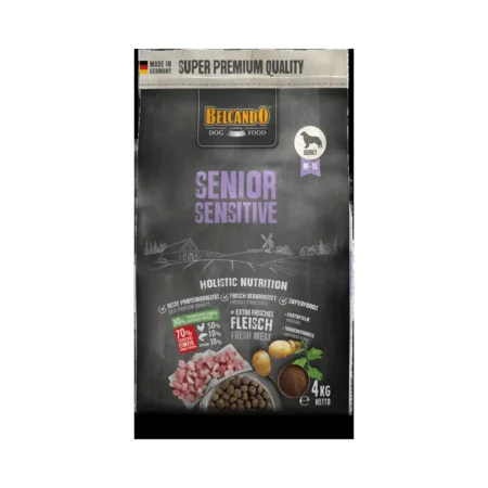 Belcando Senior Sensitive 4kg – Holistic Dry Dog Food for Older & Sensitive Breeds (M-XL)