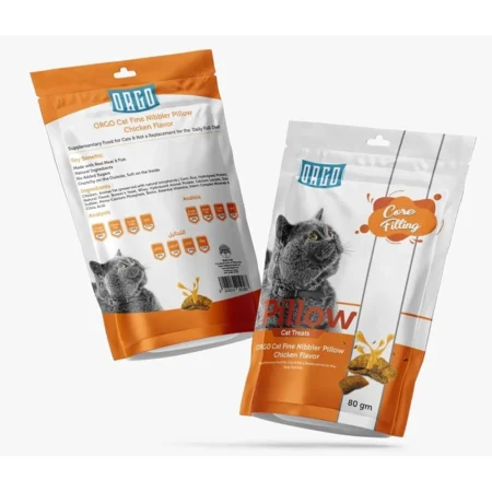 ORGO Pillow Cat Treats 80g Bag - Crunchy and Creamy Snack