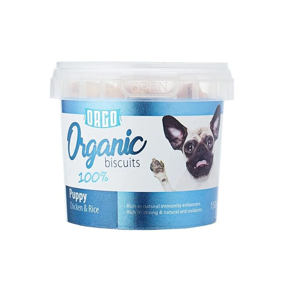 Orgo Puppy Biscuits Bag - Healthy Growth Training Reward Orgo Puppy Biscuits Bag - Healthy Growth Training Reward