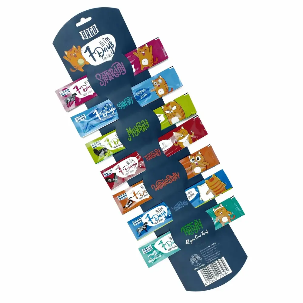 Orgo 7 Days Super Sticks Cat Treat Pouch Orgo 7 Days Super Sticks Cat Treat Pouch