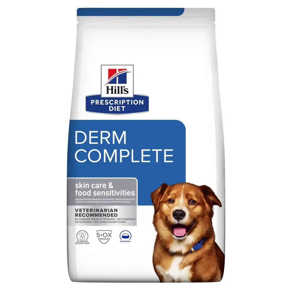 Hill's Prescription Diet Derm Complete Rice & Egg Recipe Dry Dog Food Bag - Skin Care