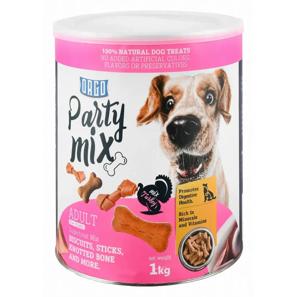 Orgo Party Mix Turkey 1kg Dog Treats Pack Orgo Party Mix Turkey 1kg Dog Treats Pack