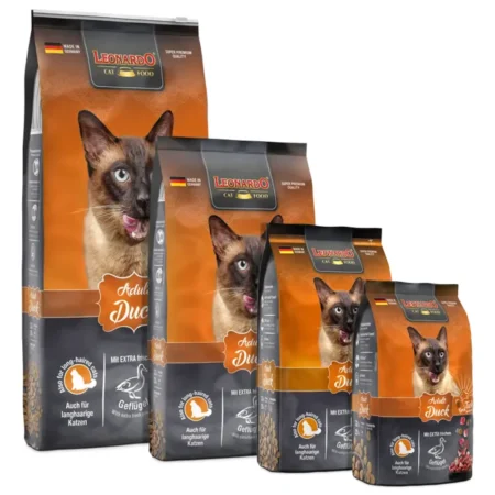 Leonardo-Adult-Duck-dry-cat-food-long-hair-hairball-control
