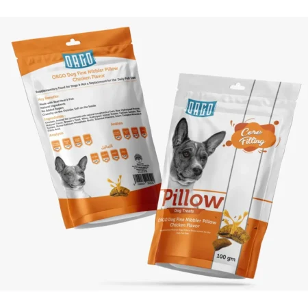 ORGO Pillow Dog Treats - Crunchy and Creamy Chicken Snack