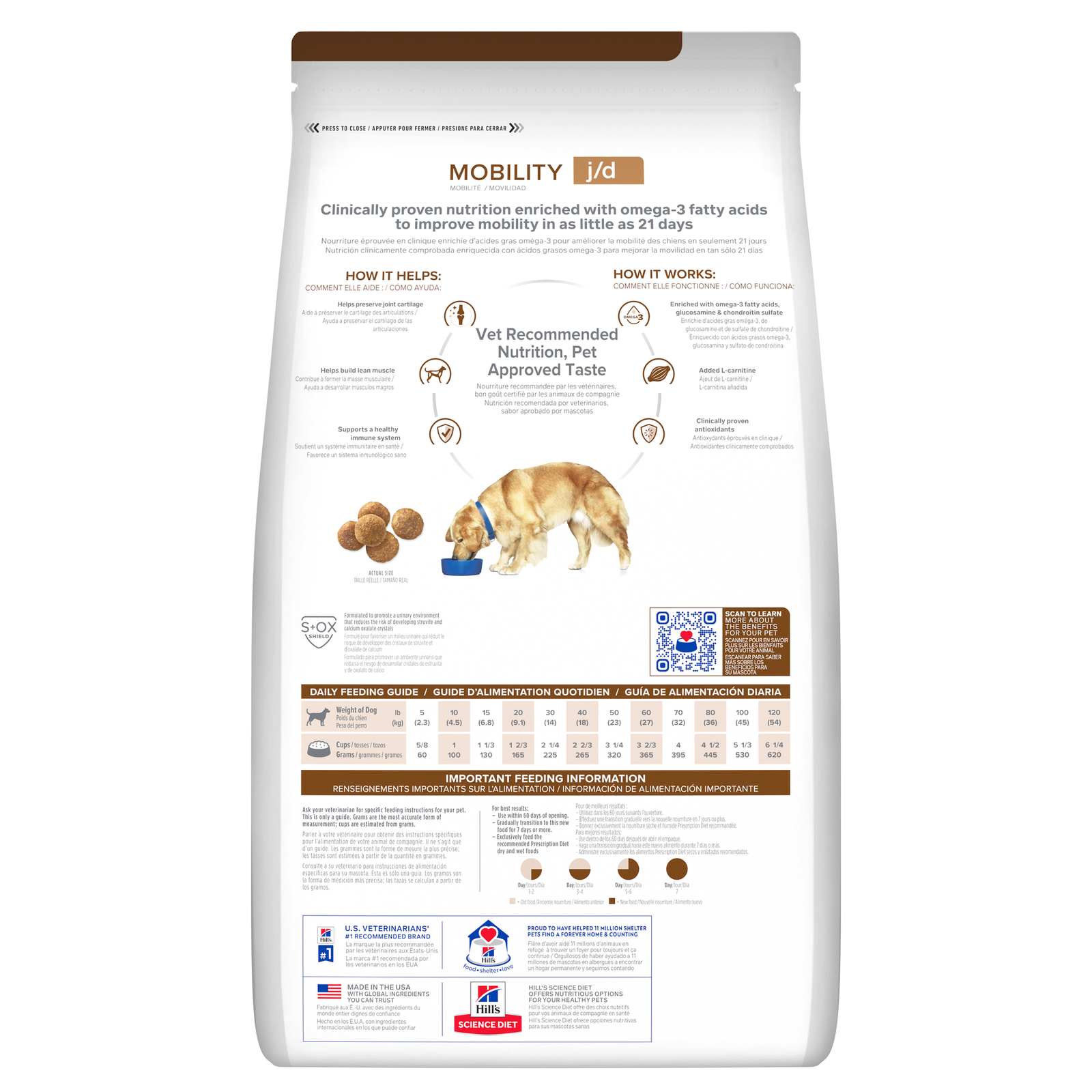 Hill's Prescription Diet j/d Joint Care Dry Dog Food Bag - Mobility Support Hill's Prescription Diet j/d Joint Care Dry Dog Food Bag - Mobility Support