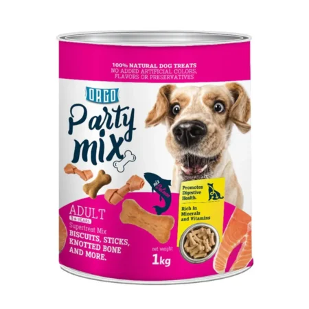 Orgo Party Mix salmon 1kg Dog Treats Pack